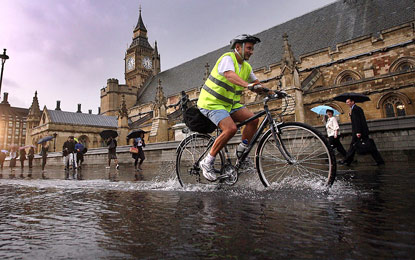 Westminster cyclist